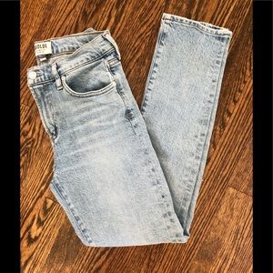 Agolde Sophie Mid-rise skinny ankle in Facet